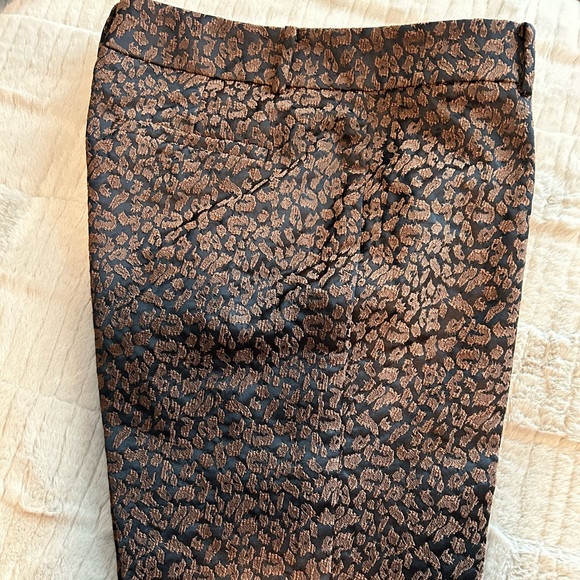 Ann Taylor Black and Brown Patterned Pants - Picture 3 of 7